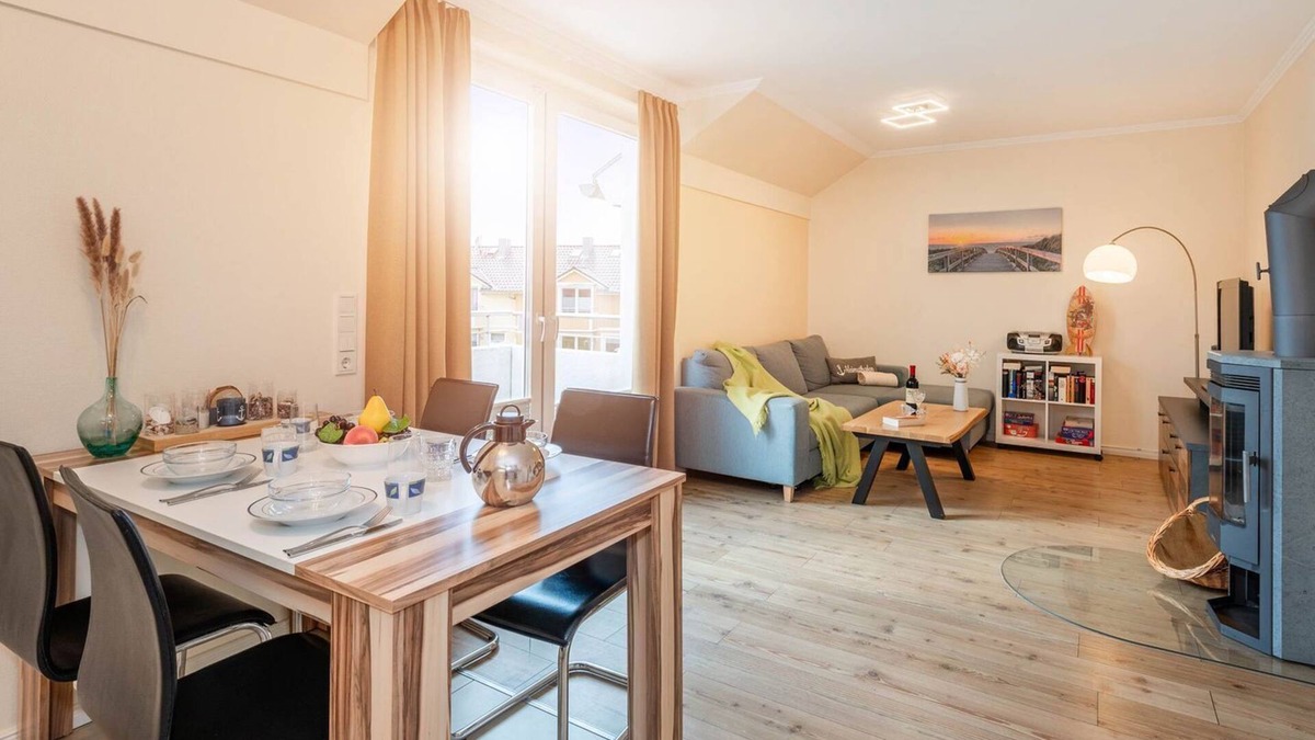 Ueckeritz Apartment | Ferienwohnung Sylva - Traumhaftes Apartment Sylva, Strandnah mit Balkon