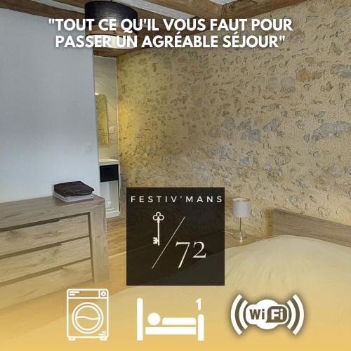 Mulsanne House | Festiv'Mans72 - Le Four à pain - Parking - Wifi - Circuit des 24h du Mans à 7 min