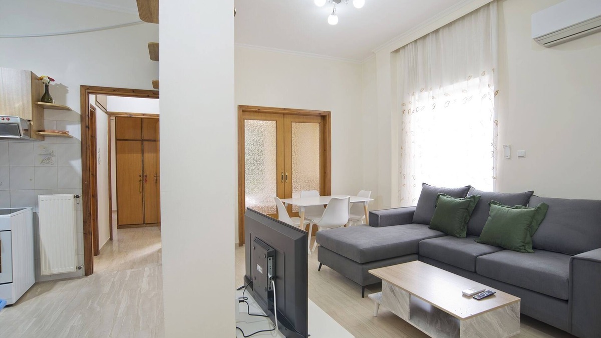 Argyroupoli Apartment | Festos Cozy, 2BR, AC, WiFi, Fully Equipped