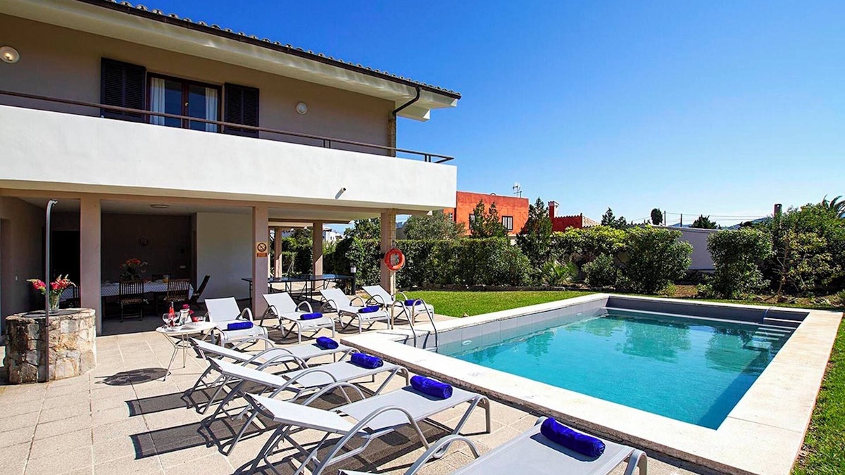 Puerto de Pollensa Villa | Finca Villa Animeta with Mountain View, Pool, Garden & Wi-Fi