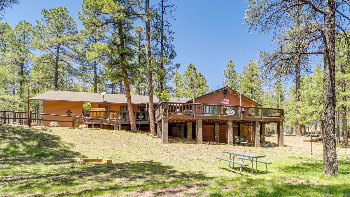 Happy Jack Cabin | Fire Pit + Trail Access: Spacious Happy Jack Cabin