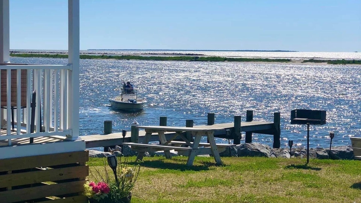Eastpoint House | (Fishing from dock) Boat Launch, Seafood Market & Bait-tackle shop next door.