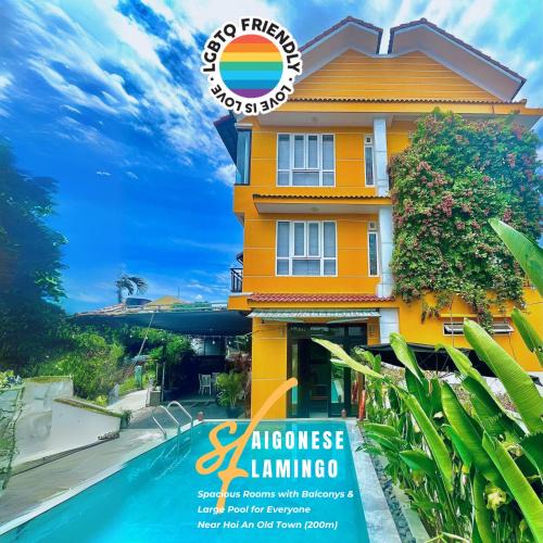 Cam Pho Villa | Flamingo Villa Homestay - Big Rooms with Balcony - Close to Hoi An Old Town 200m & Temple Bridge - Large Outside Pool for Sun Bathing