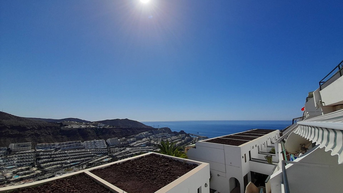 Puerto Rico Apartment | Flat in Puerto Rico: sea view, terrace, wi-fi fibre, swimming pool