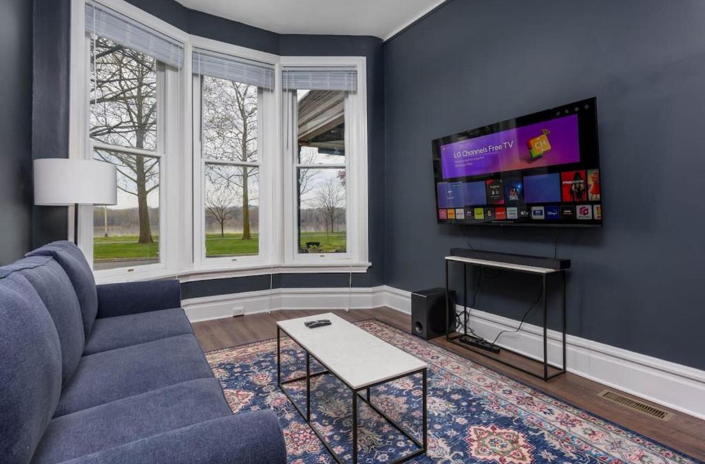 Harrisburg - Hershey Apartment | Flats on Front - Riverfront Gem Fast Wi-Fi 1F
