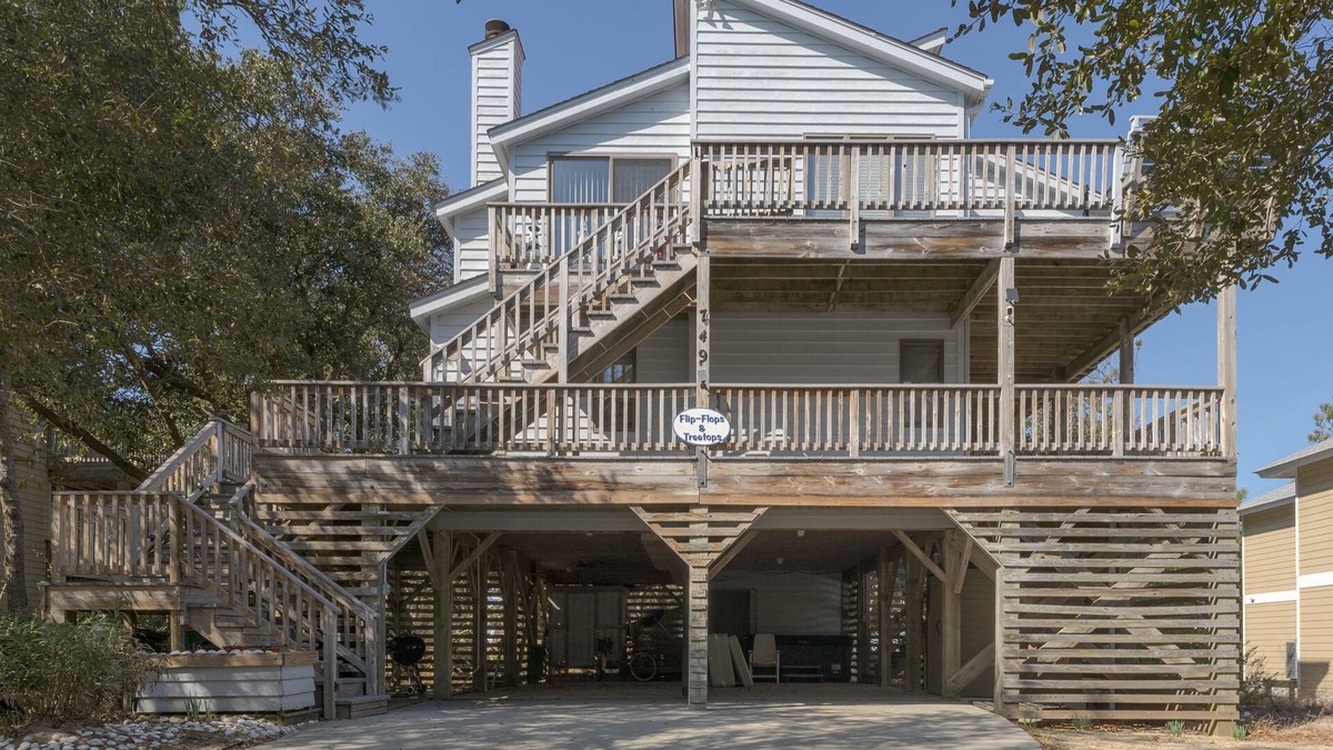 Ocean Sands House | Flip Flops & Tree Tops | Oceanside | Ocean Sands | Corolla | Sleeps 8