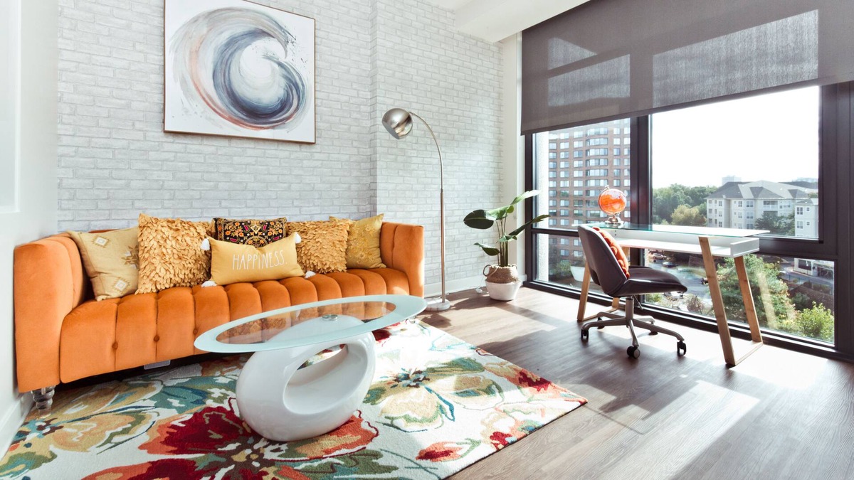 West End Apartment | floor to ceiling windows with views