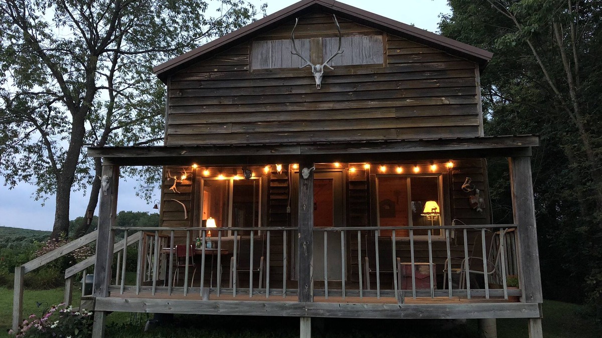 Viroqua Cabin | Fly Fish the Bad Axe River-Secluded Cabin-140 acres-Vernon Vineyard 1 mile away