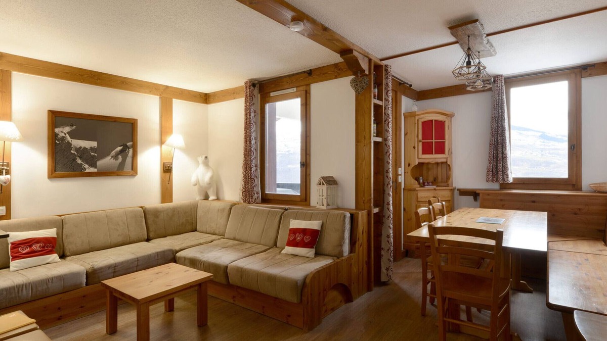 Montchavin Apartment | Renovated apartment near slopes with balconies, 3 BR, 10 pers