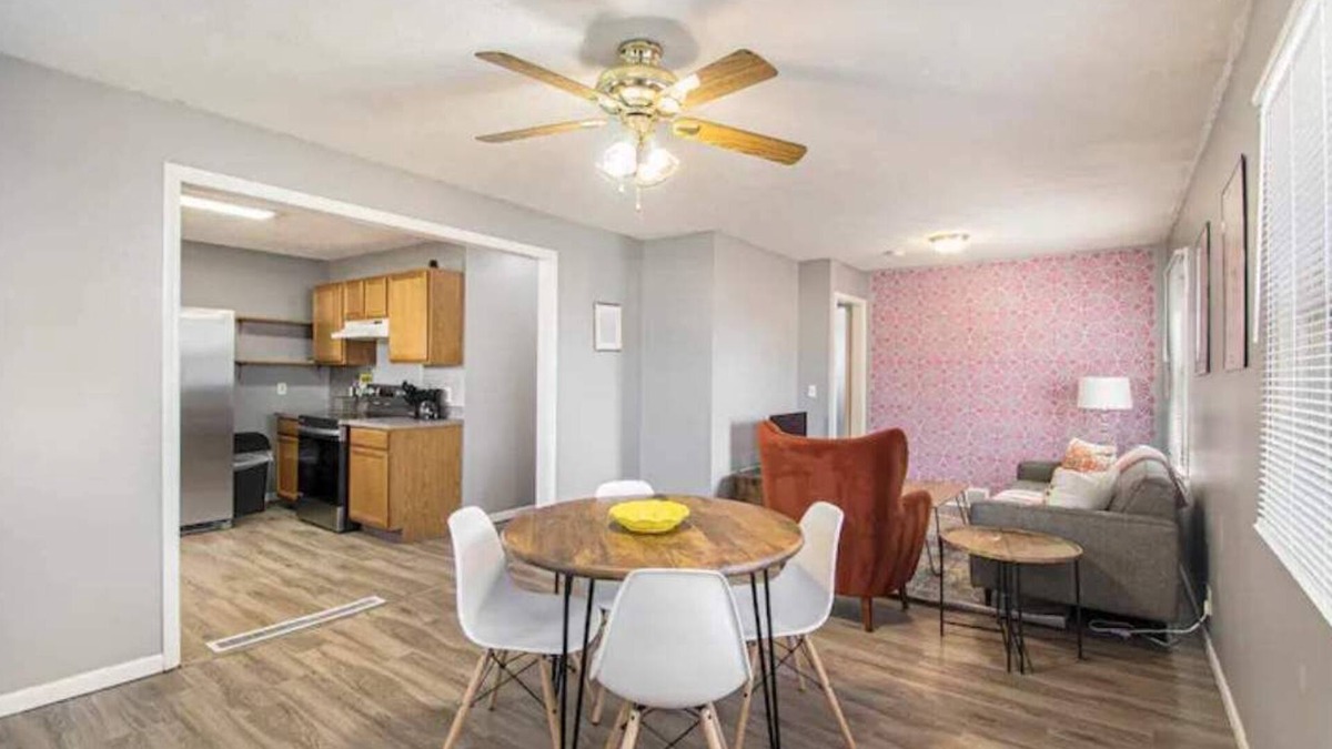 Omaha House | Full home with private garage & fenced yard