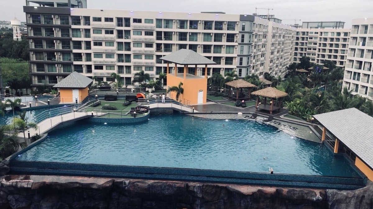 Nong Prue Condo | Fully Furnished Full Pool View 1 BHK Apartment.