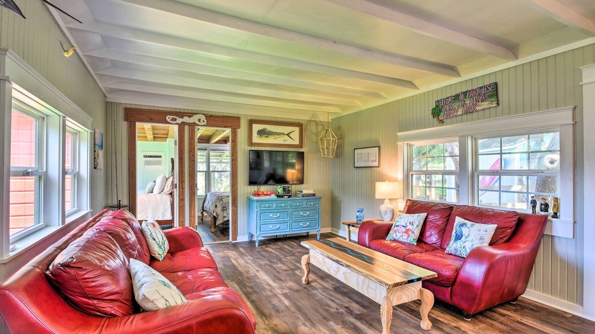 Cedar Lane Cabin | Furnished Deck & Dock: Renovated Sargent Cabin!