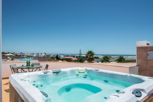 Olhao Villa | Fuseta Ria Resort - Villa Jasmine - Pool, Jacuzzi & Sea Views