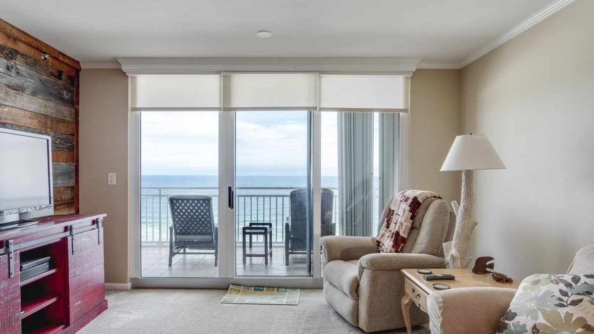 Parasol West Condo | G-823 Beautiful views of the gulf await you from the balcony!