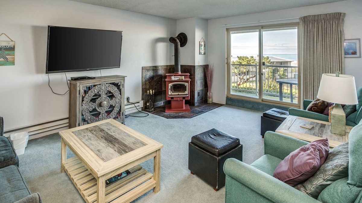 Gearhart Condo | G620 1st floor 2 Bedroom ocean view No Cleaning fees