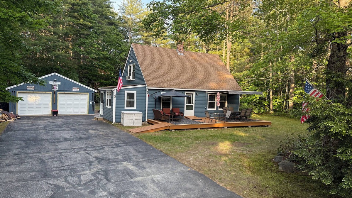North Conway House | Game Room, 2 family rooms, on 3 levels, with a fenced yard and firewood provided