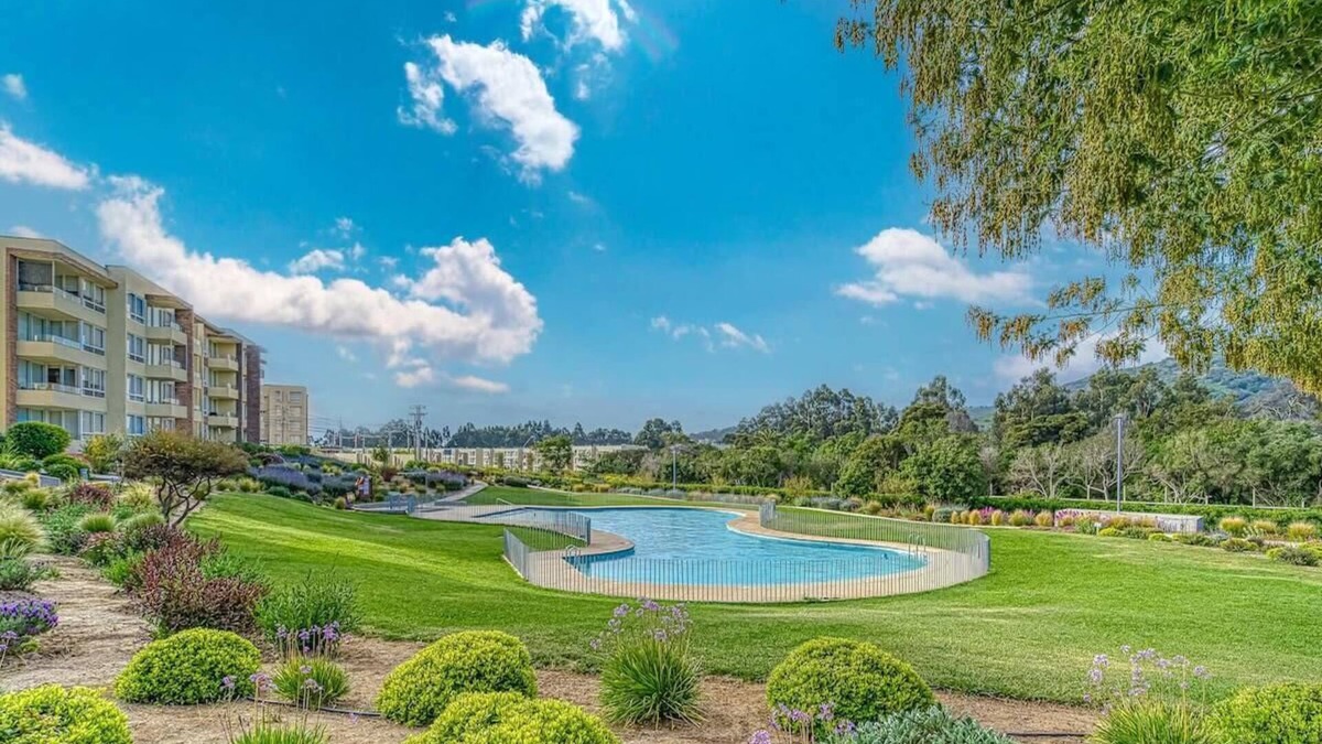 Papudo Apartment | Garden Nest 3D w/Pool, Wifi, Parking
