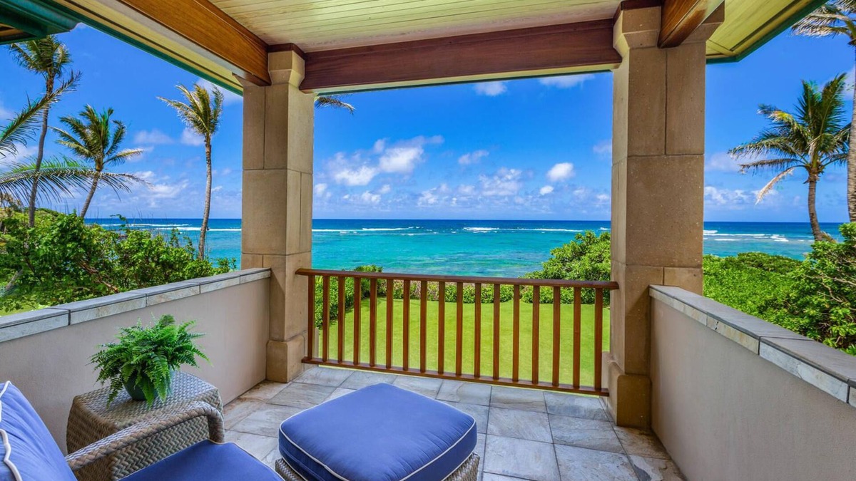 Anahola House | Gated Beachfront Estate - On the Sand -Secluded Beach safe year round TVNC-4245