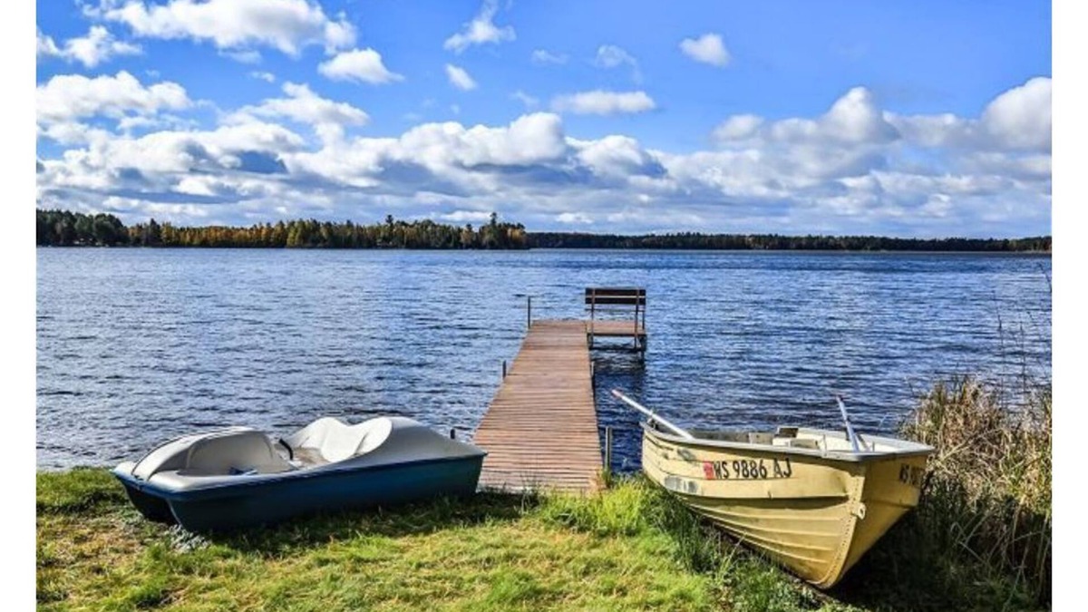 St Germain House | Get Lost on Lost Lake in this cozy 3 bdrm home w/firepit and dock.