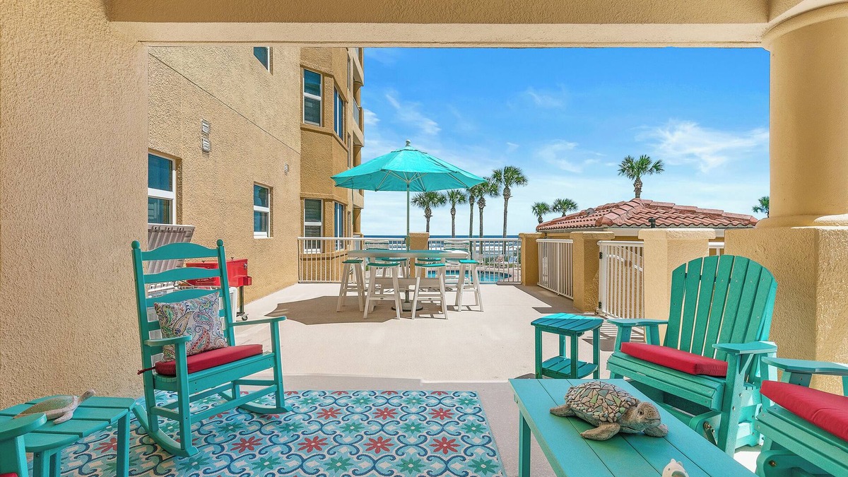 New Smyrna Beach Condo | 🌊Giant Sundeck with Pool Access | Oceanfront | Atlantic Villas 102🌊