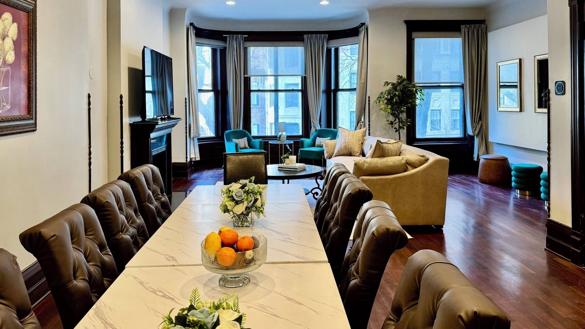 Gold Coast House | Gilded Age Gold Coast Mansion with Parking, Deck, Fireplaces