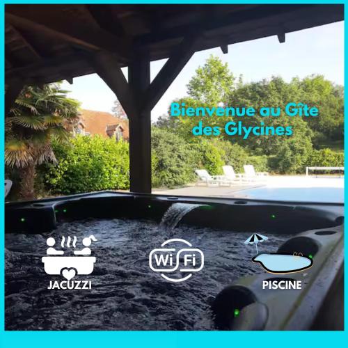 Martel House | Gite 06-Les Glycines avec piscine & jacuzzi-5 pers