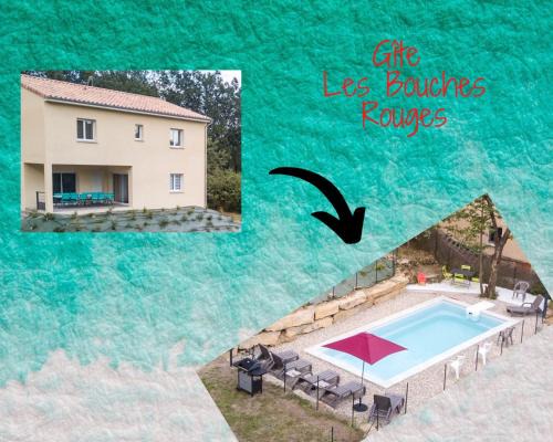 Vesseaux House | Gite LES BOUCHES ROUGES avec piscine privée
