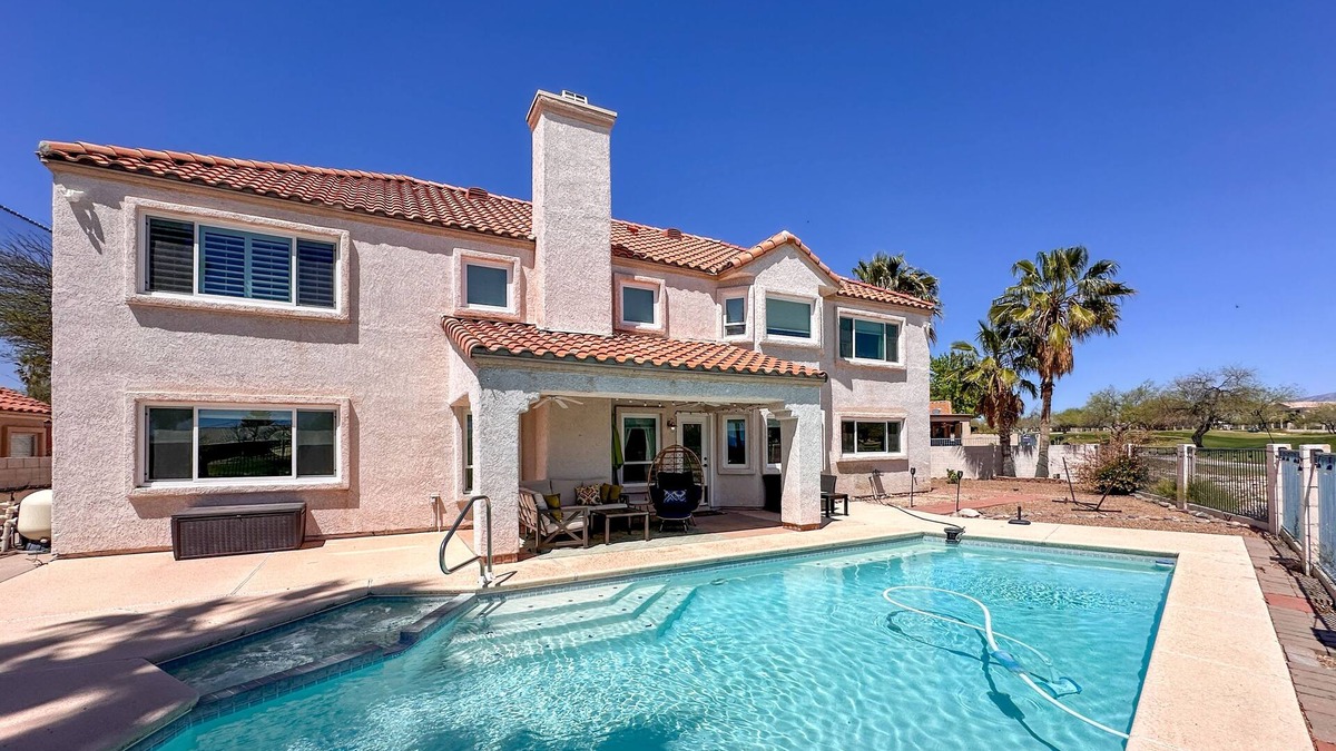 Canada Hills Golf Course House | Golf-course-front home with private pool, hot tub, terrace & mountain view