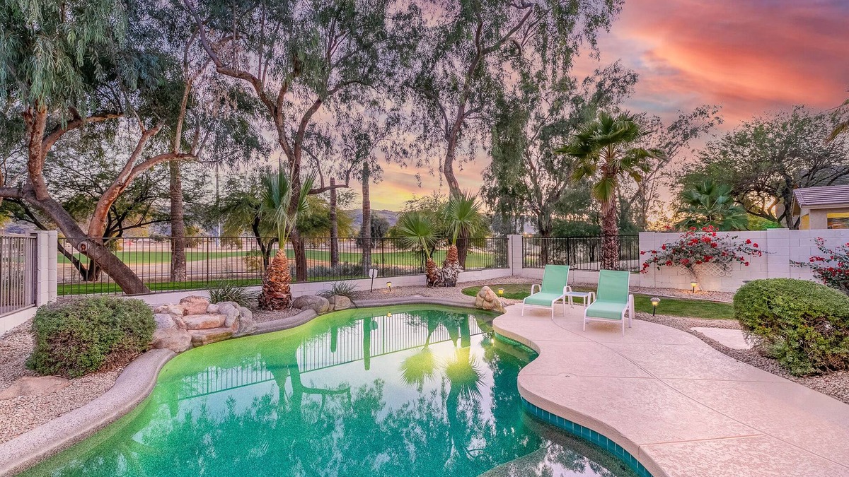 Legacy House | Golf Front Home with Mountain Views, Heated Pool, Fun Game Room, BBQ, VR Tour