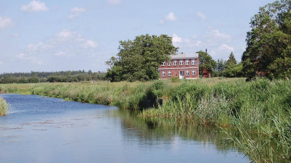 Sonder Bork House | Gorgeous home in Hemmet with lake view