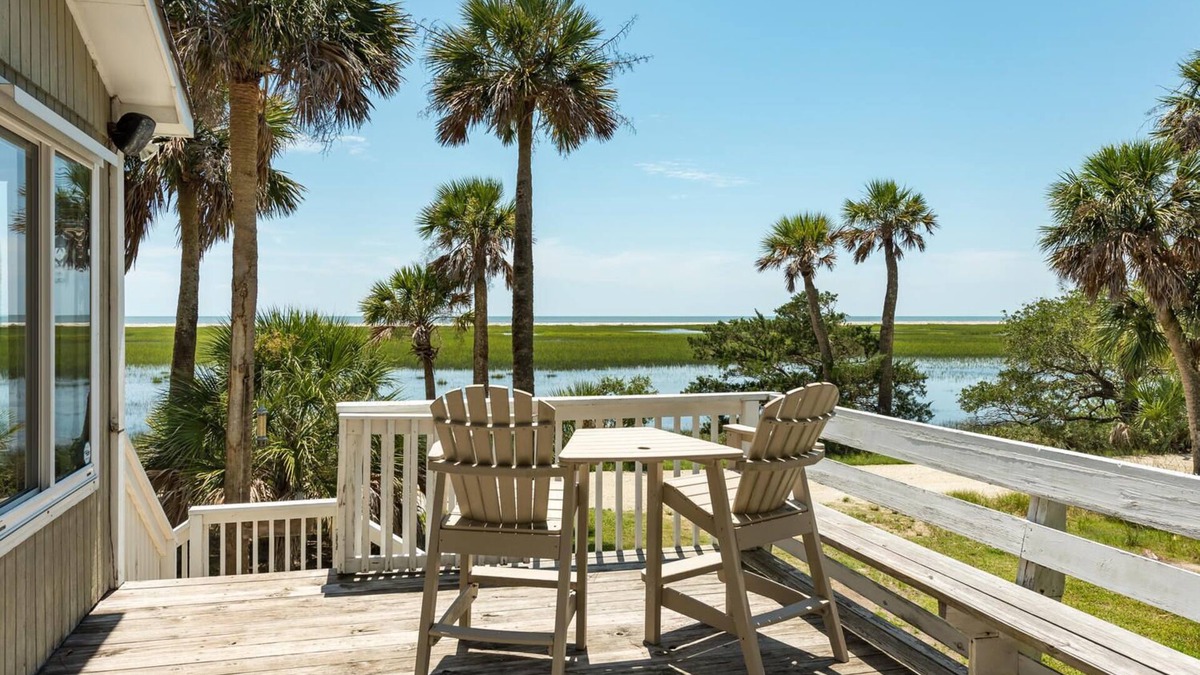 Jeremy Cay House | Gorgeous Secluded Island W/Creek & Ocean View w/DOCK & swim! Pet-friendly/Wi-Fi
