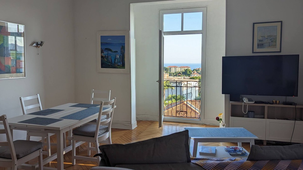 Cimiez Apartment | Gorgeous views: Sea & Cimiez/Matisse Museum/Regina nnBright+Calm+Charming+Cosy