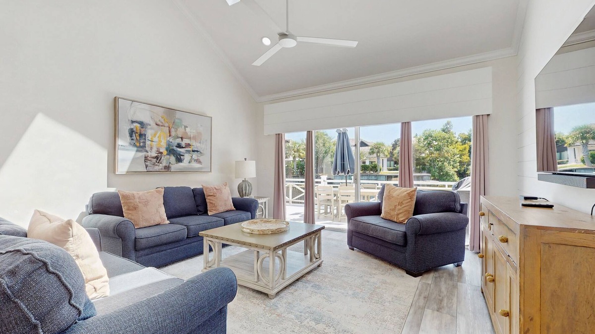 Sandestin Villa | Gorgeous waterfront home with patio/deck, golf cart & shared pool/hot tub