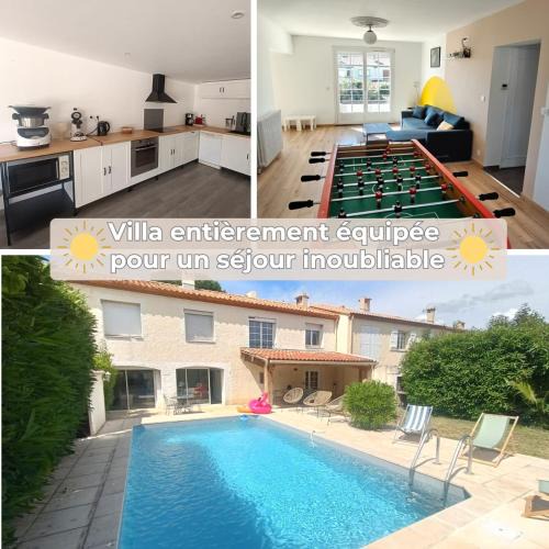 Villeneuve-les-Beziers House | Grande maison familiale avec piscine, proche plage