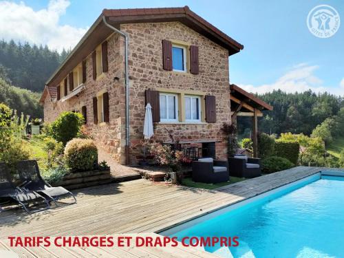 Belmont-de-la-Loire House | Grande maison avec piscine, jardin et animaux admis - FR-1-496-247