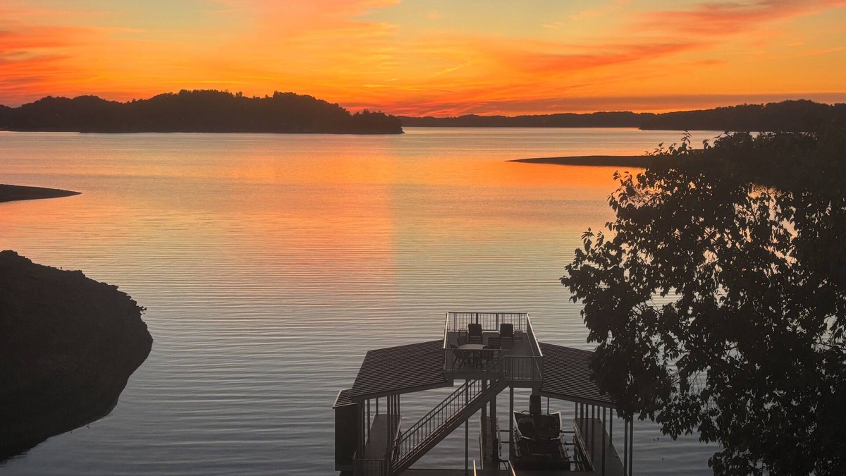 Dandridge House | Great family retreat! Lakefront property with dock. Best views! Near Dollywood