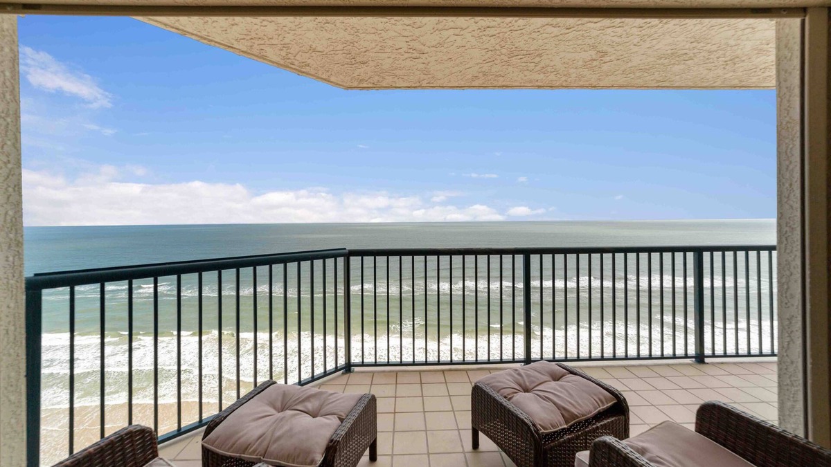 Daytona Beach Shores Condo | Great ocean view and great location - enjoy the sun, sand and waves