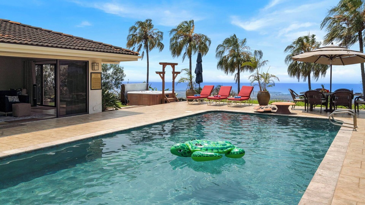 Kalaoa House | 🏖️Great Ocean Views | Private Pool | WiFi | Expanded Lanai!