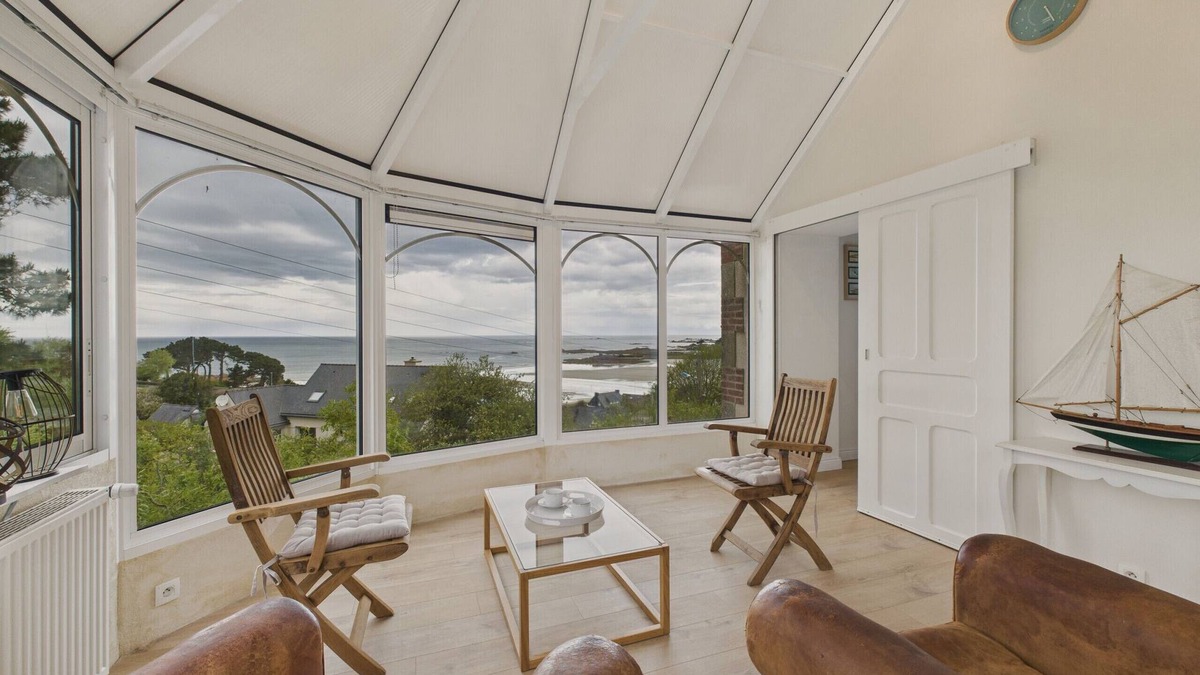 Trevou-Treguignec House | Great View - House for 6 - 650m to Beach