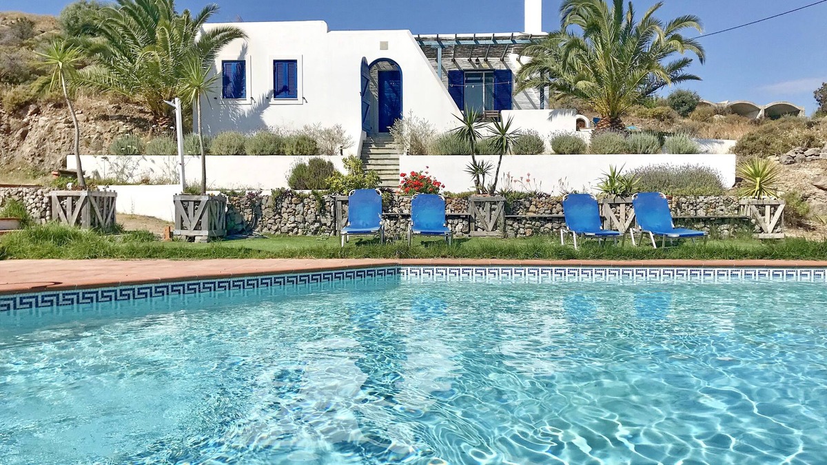 Kontos House | Greek villa with sea & pool view
