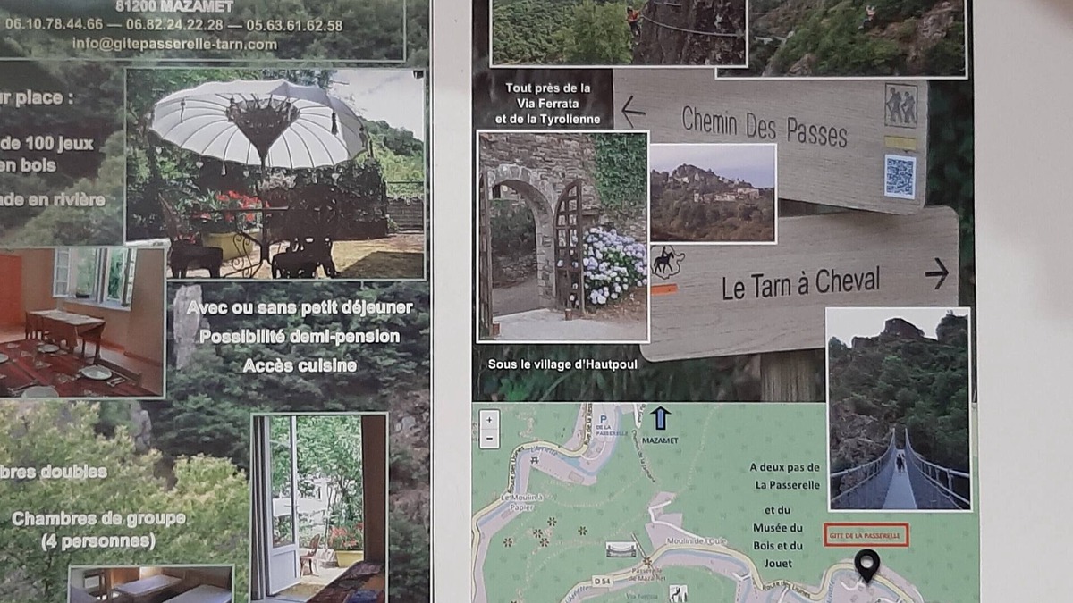 Mazamet House | Group gîte, many activities, river, footbridge, dogs ok, nature