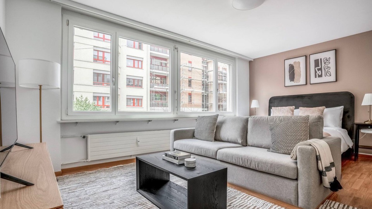 Gundeldingen Apartment | Gundeldingen studio w/Storage, nr Train Station, by Blueground