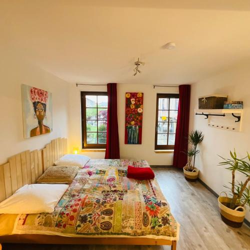 Mirepoix Bed & Breakfast | Hôte Labyrinthe lit 180 cm salle de bain, petit dej compris