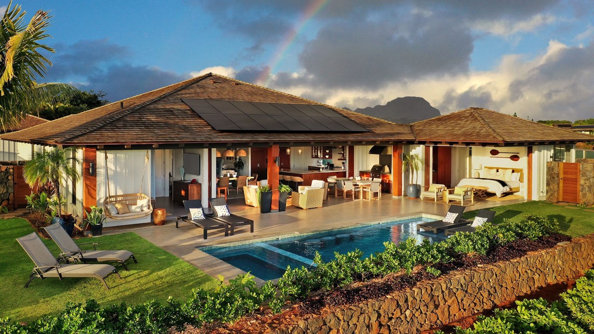 Poipu House | Hale Kainani #6 E Komo Mai: Secluded Luxury Home w/Pool, Spa, AC & Ocean Views
