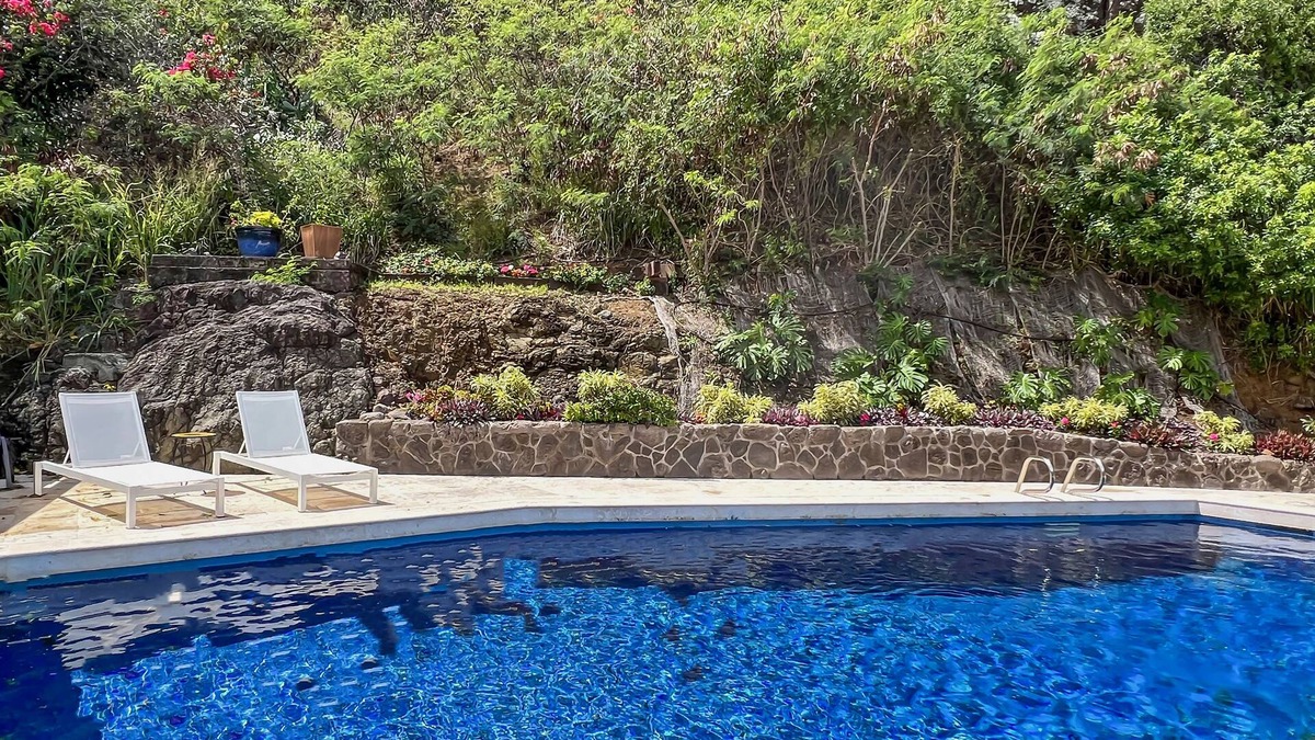Lanikai House | Hale Lani: Mountainside Ocean View Home | Private Pool & soaking tub with a view