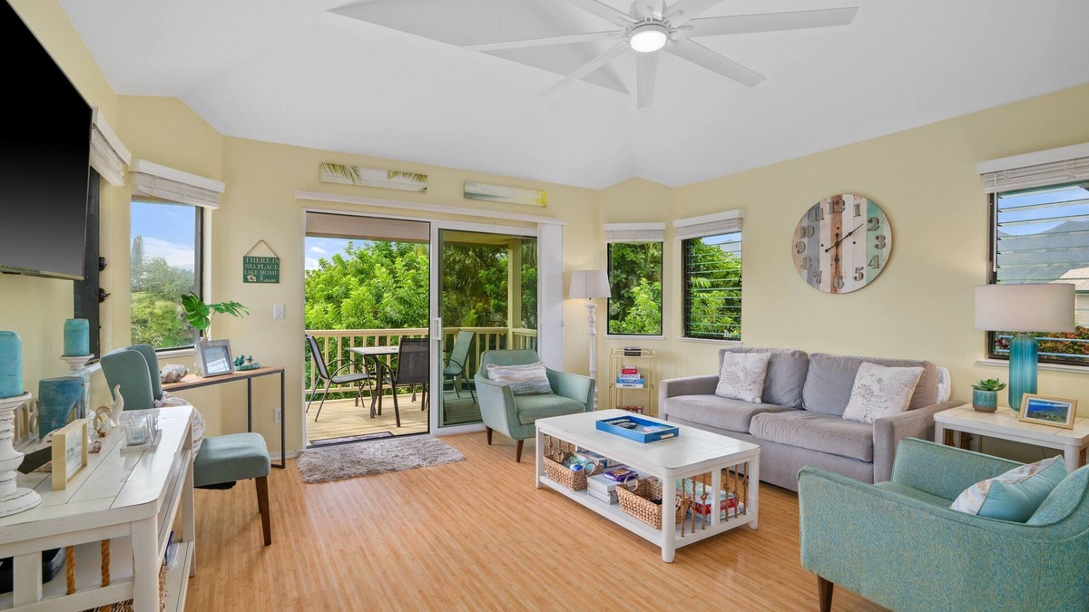 Princeville Villa | Hanalei Bay Villa Cottage 2Br 2Ba with Mountain Views HBV24