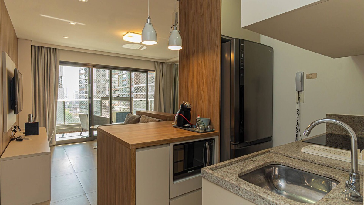 Brooklin Paulista Apartment | Haven Loft - Cozy, Pool, and Parking in Brooklin