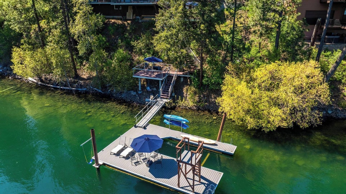 Hayden Lake House | Hayden Lakefront Retreat, Private Dock, Game Room, 3 Decks & Lake Views