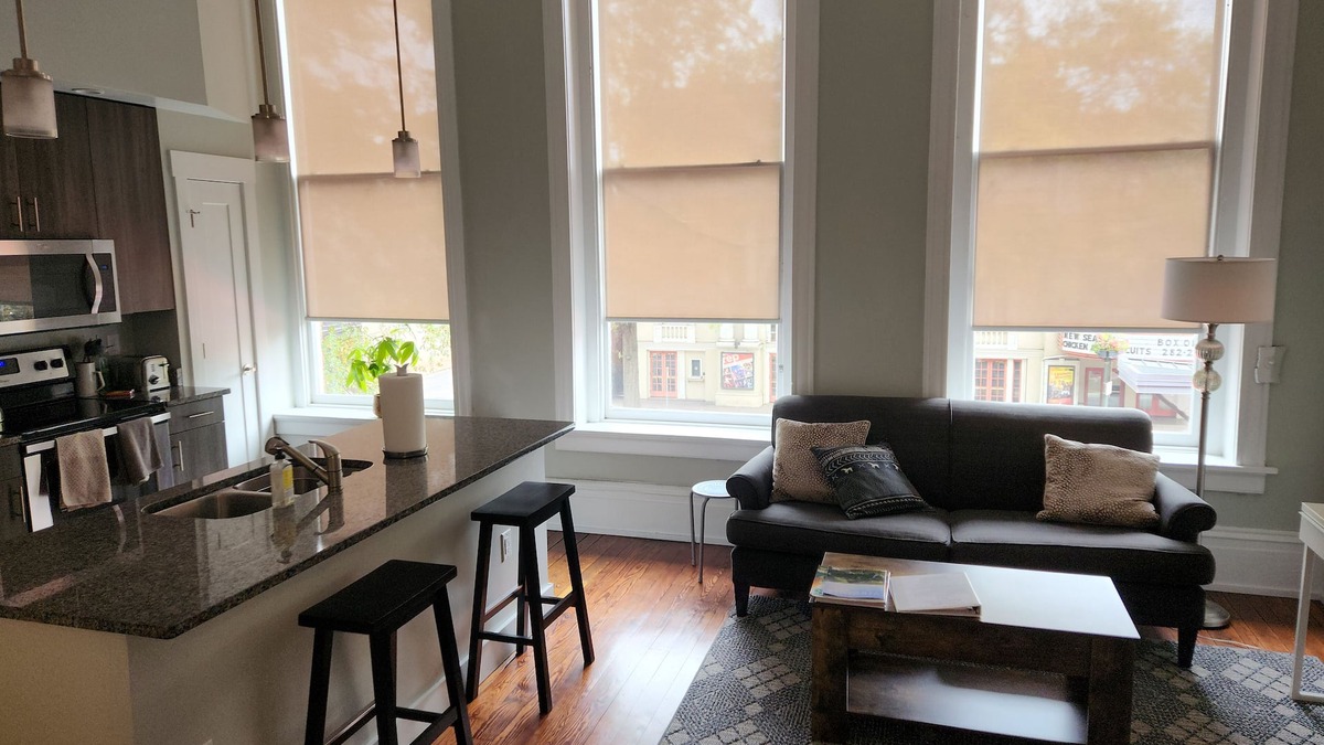Monroe Ward Condo | Heart of the Arts District RVA New King Suite near MCV VCU Convention Center