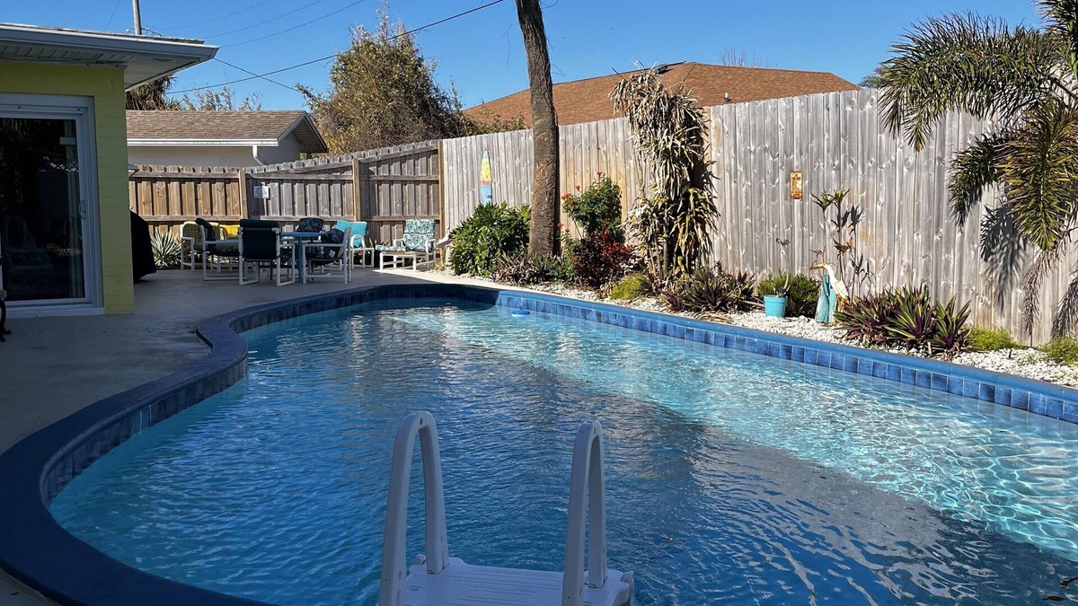 Rosemont House | Heated pool, large home across from the beach. Lots of amenities included.